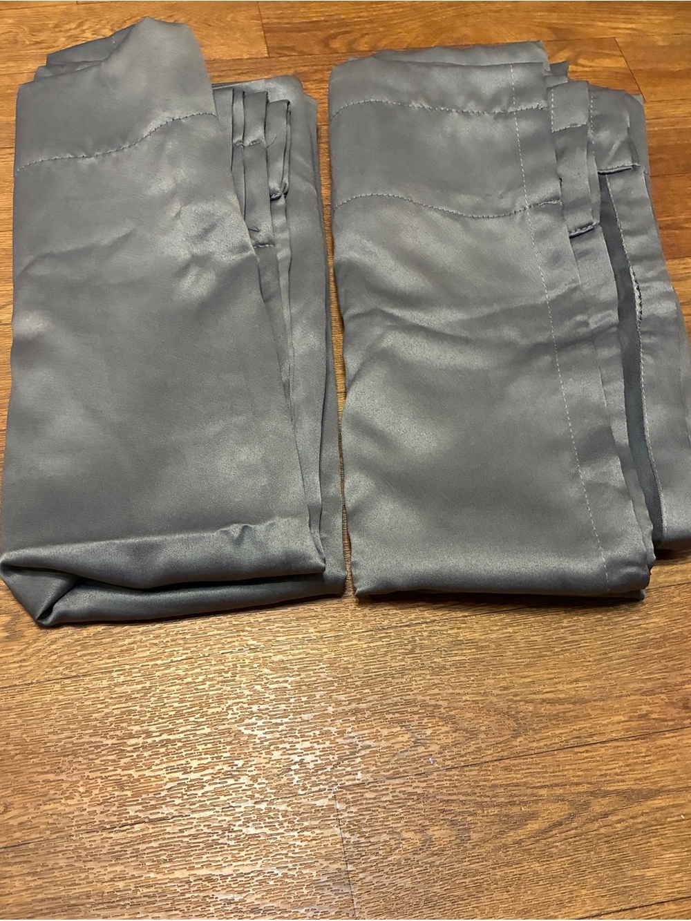 1 Pair of Gray Curtains Size 55” x 62.5”